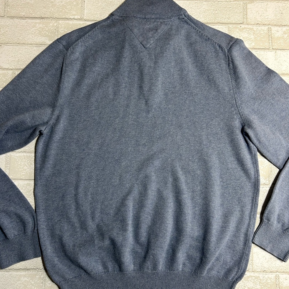 Tommy Hilfiger Men's Quarter Zip Sweater - Picture 2 of 4